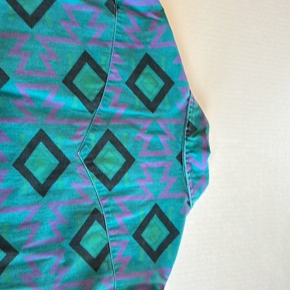 Vintage Wrangler L/S Aztec  Brushpopper Western  Cowboy Shirt. Size 16 1/2 x 35 - Picture 4 of 9